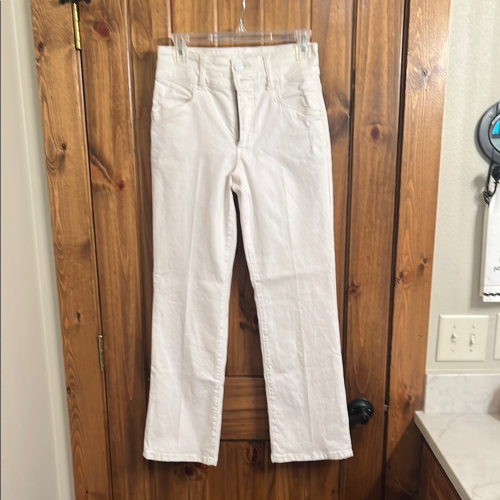 Kut from the Kloth White Straight Leg Denim